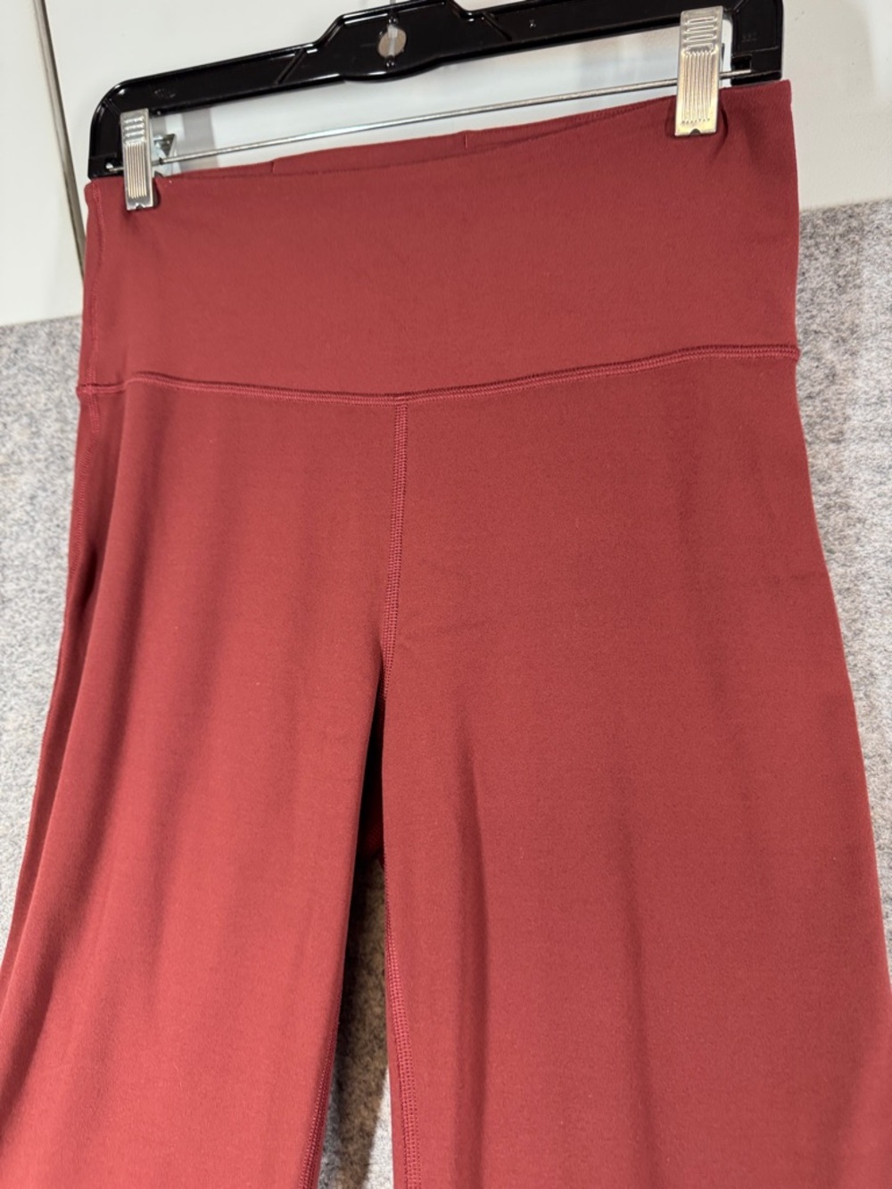 Lululemon Groove Super High Rise Flared Leg Pants Burgundy Size 8 Yoga Pants Gym - Picture 4 of 14